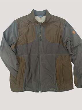 Vintage Eddie Bauer Sport Shop Fleece Field Hunting Jacket Men XL Gorpcore Grey